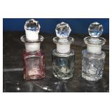 Set of 3 Vtg Perfume Bottles