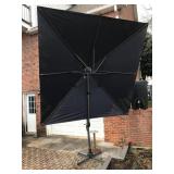 Large Outdoor Umbrella and Sundial