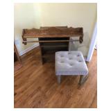 Hanging Quilt Rack, Stool, and Shelf