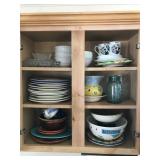 Cabinet With Dishware and Glassware