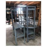 Aluminum and Metal Shelving Lot
