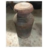 Vintage Metal Milk Jug
