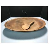 Primitive Wooden Dough Bowl Set