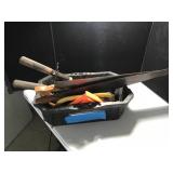 Yard Tools With Plastic Carrier