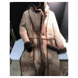Genuine Shearling Suede Coat