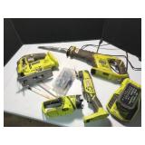 Ryobi Power Tools with Battery Set