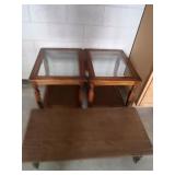 2 End Tables & Small Coffee Table
