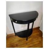 Half Moon Table with Drawers