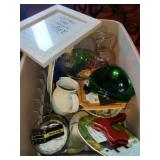 Tote of Decorative Items & More