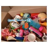 Box of Playset Toys