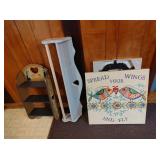 Wall Decor and Wooden Shelves