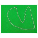 10K White Gold 20" Necklace