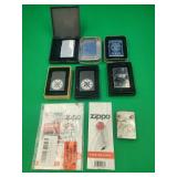 7 Zippo Lighters