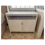 White Wooden Storage Cabinet with Doors