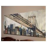 Brooklyn Bridge and New York City Skyline Canvas W