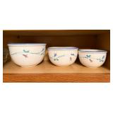 Three Ceramic Nesting Bowls