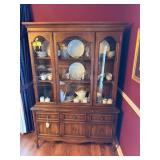 Wooden China Cabinet with Glass Doors