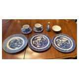 Blue and White Ceramic Tableware