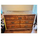 Wooden Dresser With Brass Details