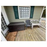 Wicker-Style Texture Of a Outdoor Storage Box, Cha