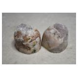 Pink Amethyst with Flower Agate