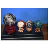 Polished Crystal Spheres w/ Stands