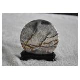 Natural Guohua Picture Agate Disc