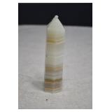 Green Banded Pistachio Agate Tower