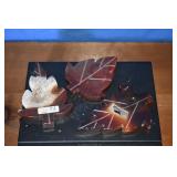 Carved Carnelian Agate Leaf Forms