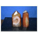Polished Carnelian Agate Towers