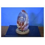 Polished Natural Fire Quartz Egg Form