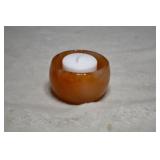 Polkished Carnelian Votive Candle Holder