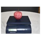 Natural Red Black Rhodonite Polished Apple