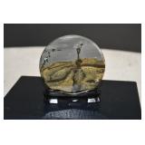 Natural Guohua Picture Jasper Slab on Stand