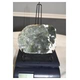 Natural Moss Agate Slab with Stand