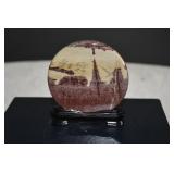 Natural Guohua Picture Jasper Slab on Stand