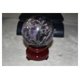 Polished Amethyst Sphere w/ Stand