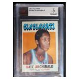 1971-72 Topps Nate Archibald Rookie Card BVG 5