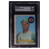 1969 Topps #260 Reggie Jackson Rookie Card SGC 1