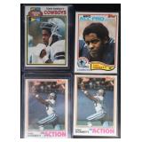 4pc Tony Dorsett Football Cards