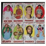 8pc 1969 Topps Basketball Cards