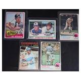5pc Vtg Star Baseball Cards Assortment