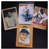 4pc Babe Ruth Baseball Cards