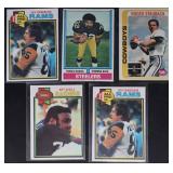 5pc HOF Football Trading Cards