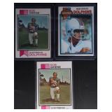 3pc Vtg Bob Griese Football Cards