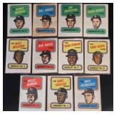 11pc Vtg 1970 Topps Baseball Booklets