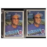 2pc 1985 Topps Braves Team Sets