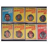 8pc 1970-1971 Topps Scratch-Offs