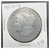1884-S Morgan Silver Dollar