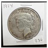 1924 Peace Silver Dollar